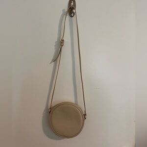 Quince cream/taupe circle bag